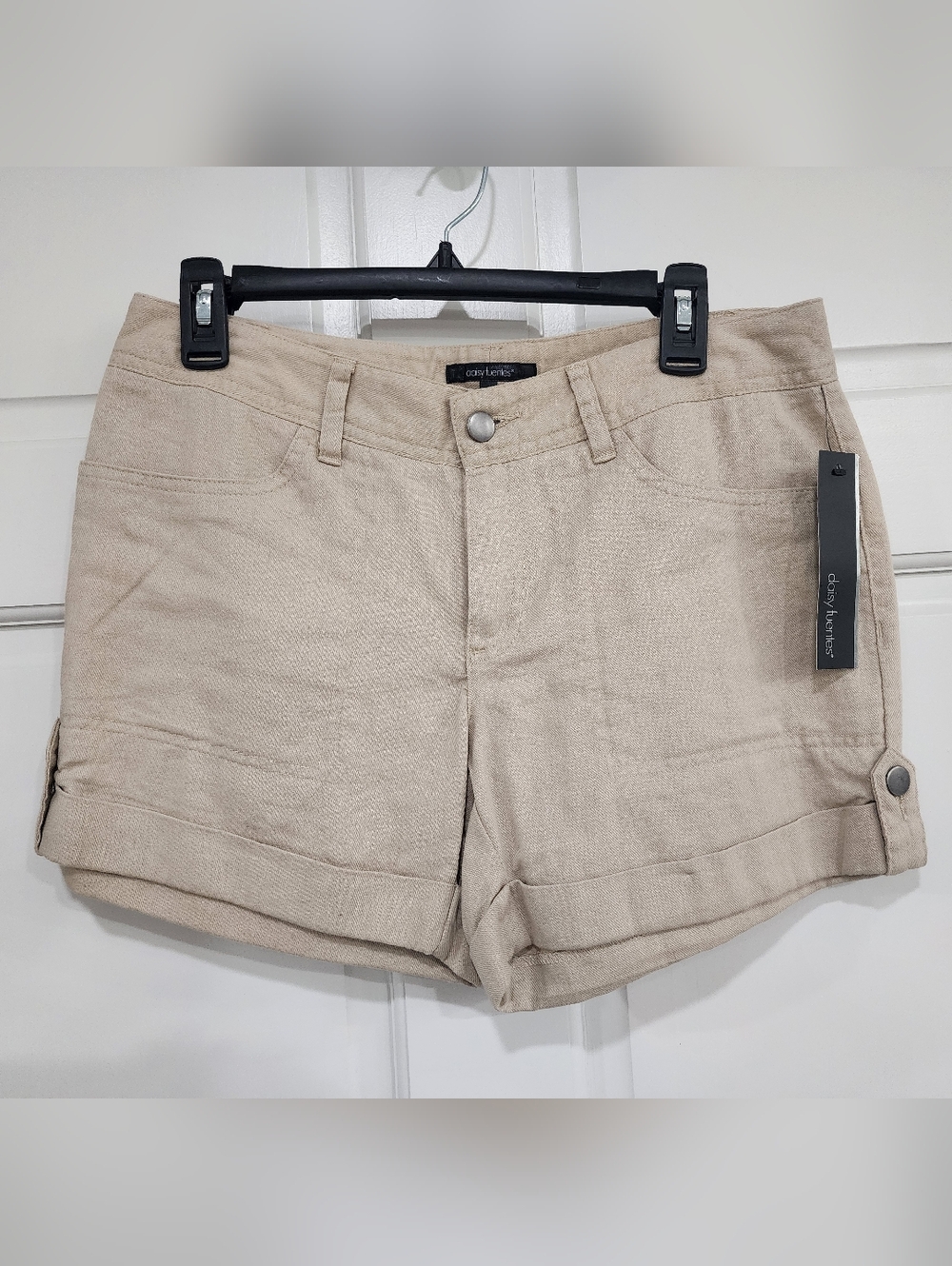 Daisy Fuentes Cream Linen Blend Women’s Shorts 4/6
